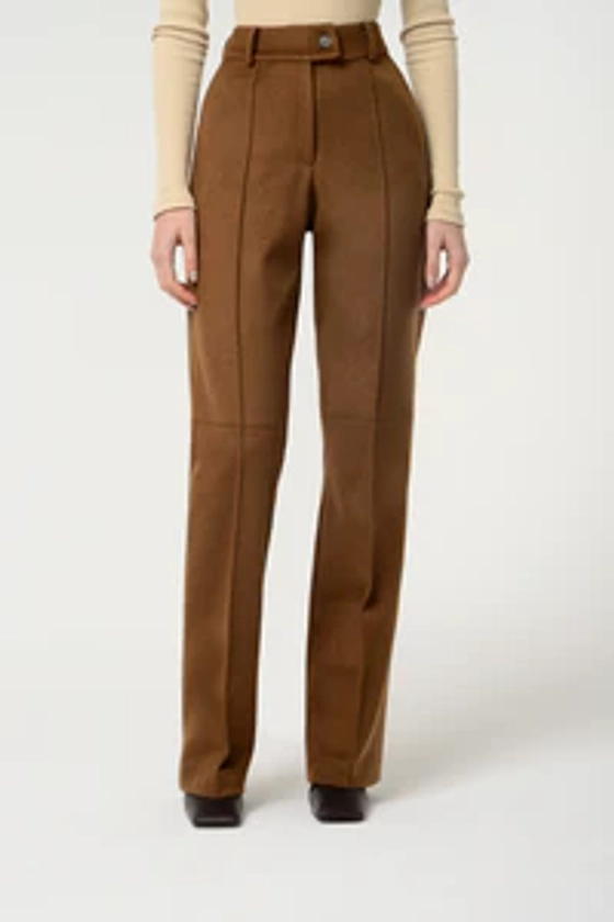 Heavy Wool Relaxed Fit Trousers