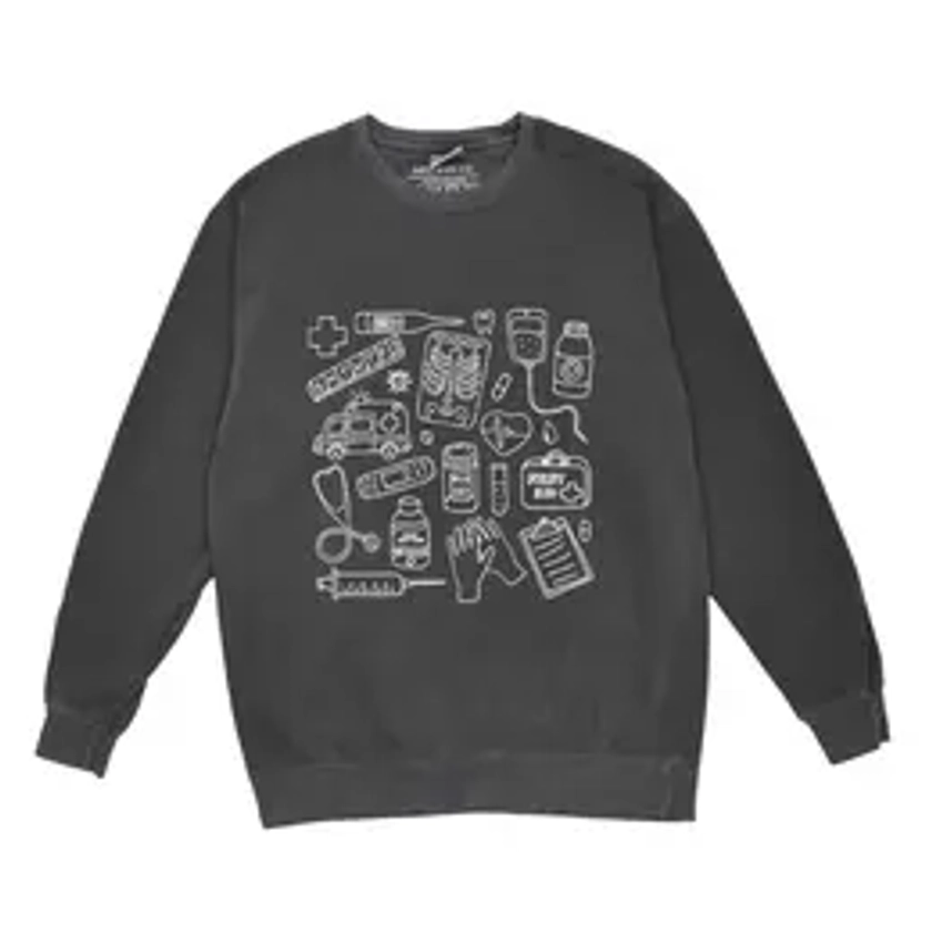 Medical Doodles Crewneck