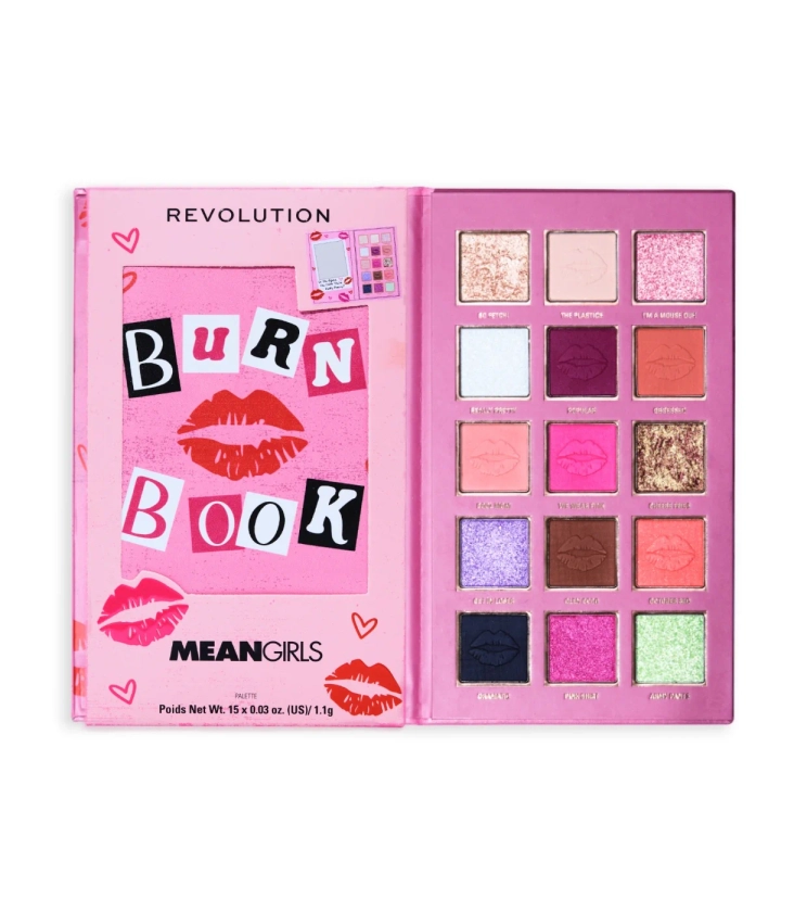 Revolution - *Mean Girls* - Paleta de sombras Burn Book