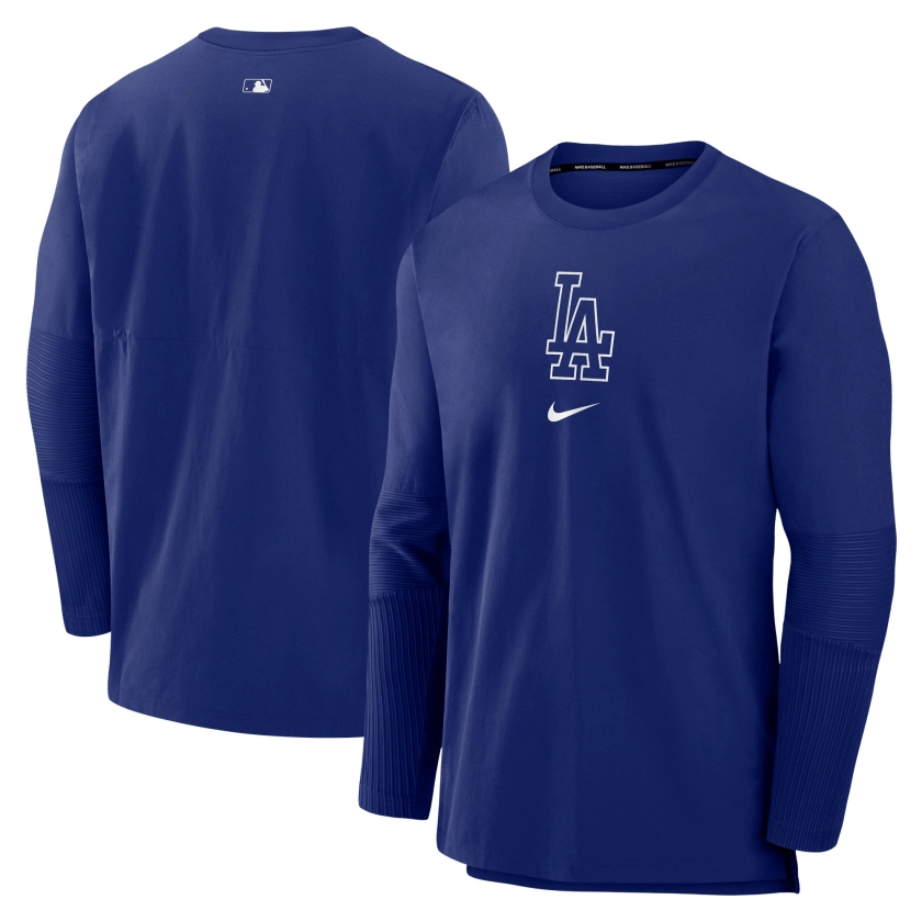 Men's Los Angeles Dodgers Nike Royal Authentic Collection Player Performance Pullover Sweatshirt