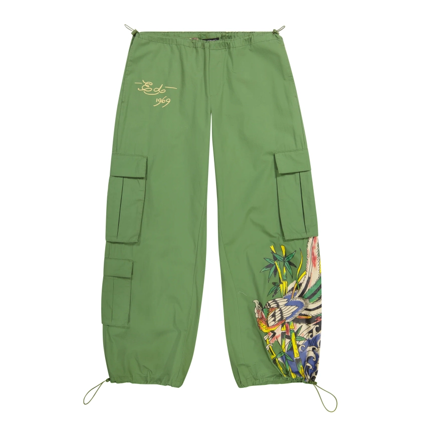 Peacock Poplin Cargo Pants