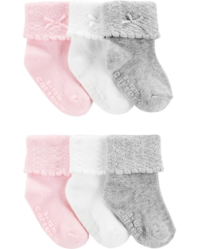 Baby 6-Pack Crew Booties - Carter's | Carter's