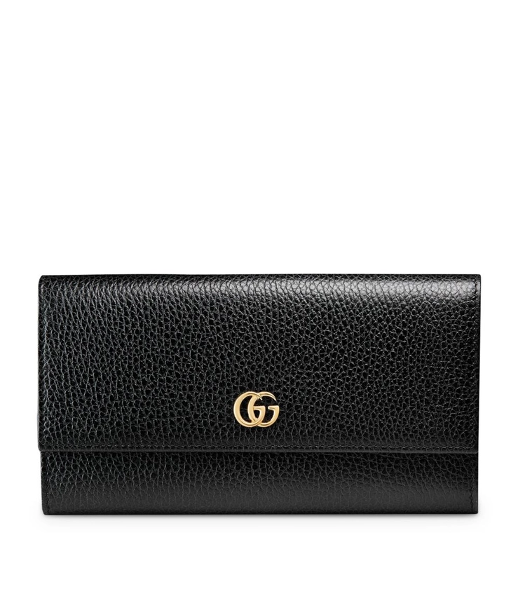 Womens Gucci black Leather Marmont Continental Wallet | Harrods # {CountryCode}