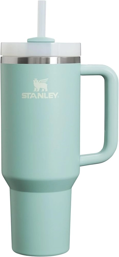 Amazon.com: Stanley Quencher H2.0 Tumbler with Handle 40 oz | Screw Off Lid with Included Straw | Leakproof & Car Cupholder Compatible for Travel | Insulated Stainless Steel Cup for Water and More | Seafoam : Home & Kitchen