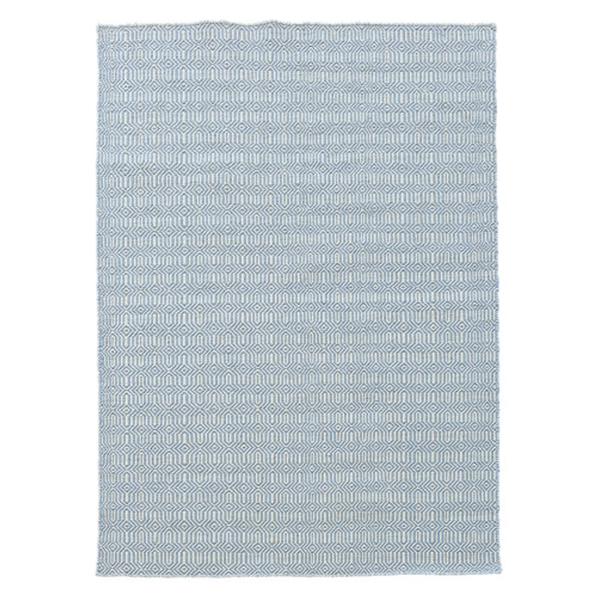 Dotts Rugs Blue Eye Marrakesh Kilim Wool Rug | Temple & Webster