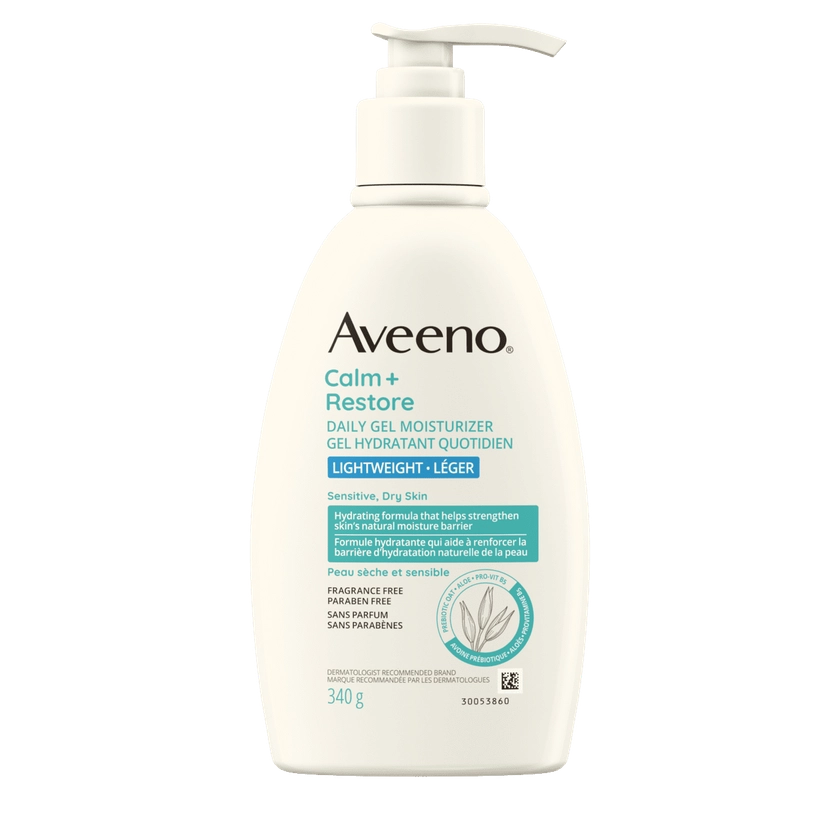 Calm + Restore Daily Gel Moisturizer for Dry and Sensitive Skin | AVEENO®