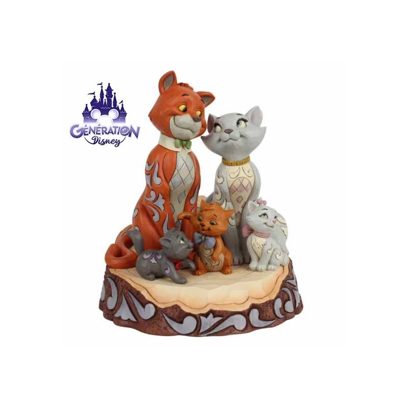 Diarama les Aristochats "Carved by Heart Aristocats" by Jim Shore