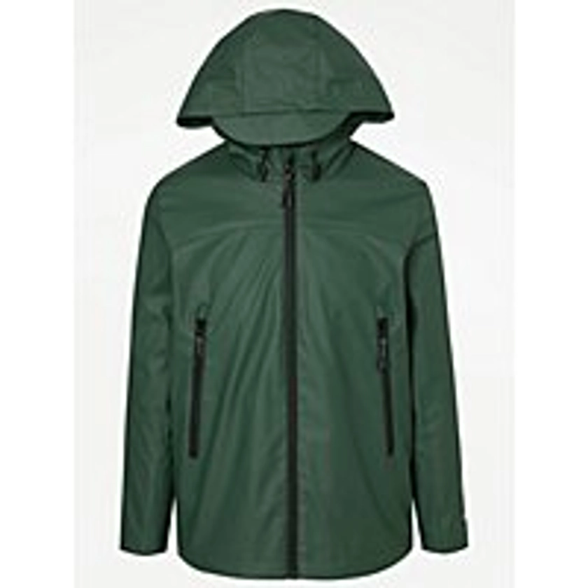 Dark Green Shower Resistant Jacket