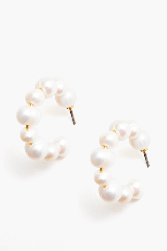 Mini Pearl Hoop Earrings | Tuckernuck Jewelry