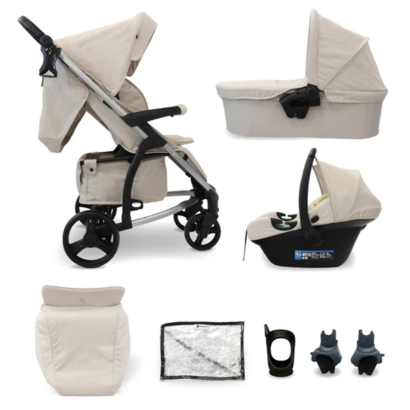 MB200i 3-in-1 Travel System with i-Size Car Seat - Oatmeal