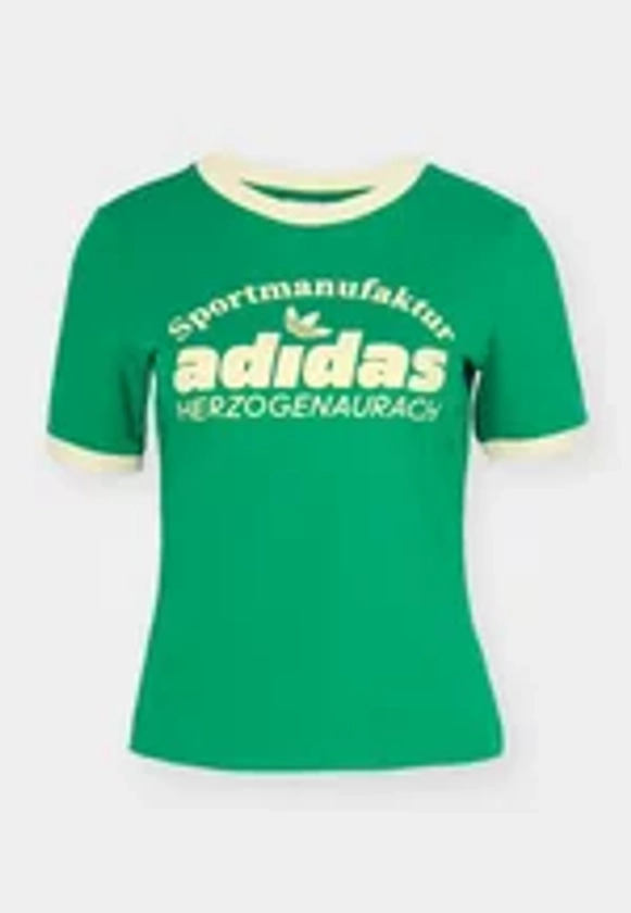 adidas Originals RETRO GRAPHIC TEE - T-shirt imprimé - green/vert - ZALANDO.FR