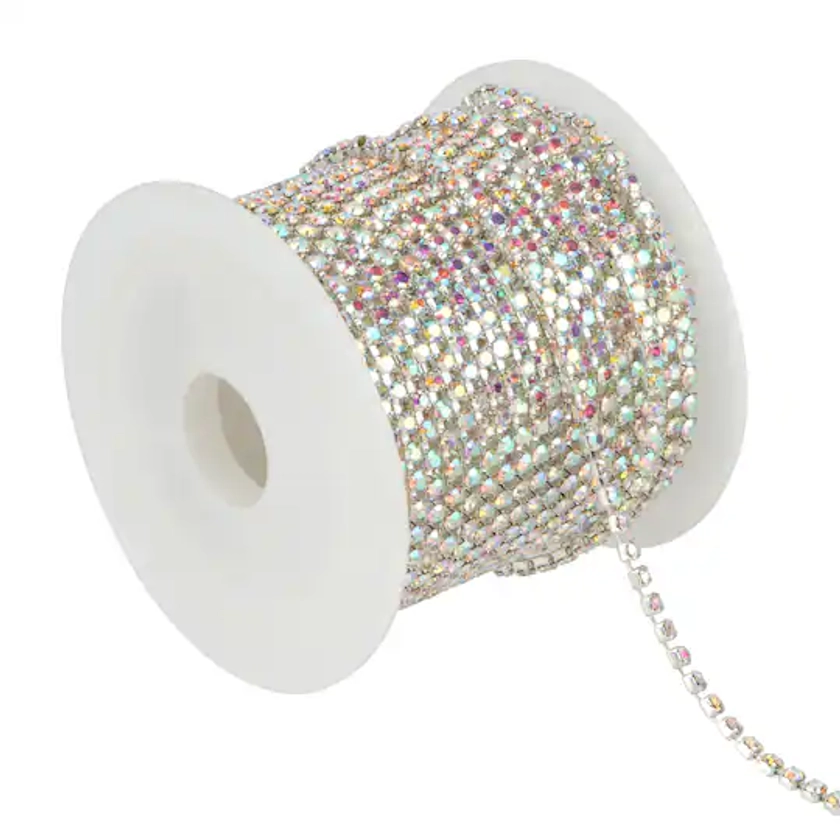 5yd. Glass Rhinestone Chain Spool by Bead Landing™