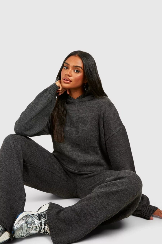 Dsgn Oversized Hoody And Wide Leg Trouser Set