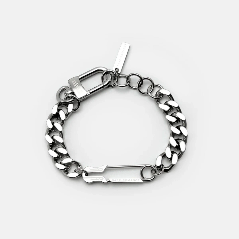 Safety Pin Chunky Cuban Bracelet | RARE-ROMANCE™