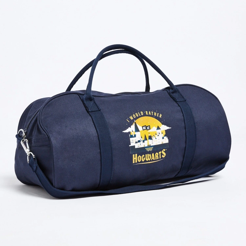 Navy Hogwarts Overnight Tote Bag