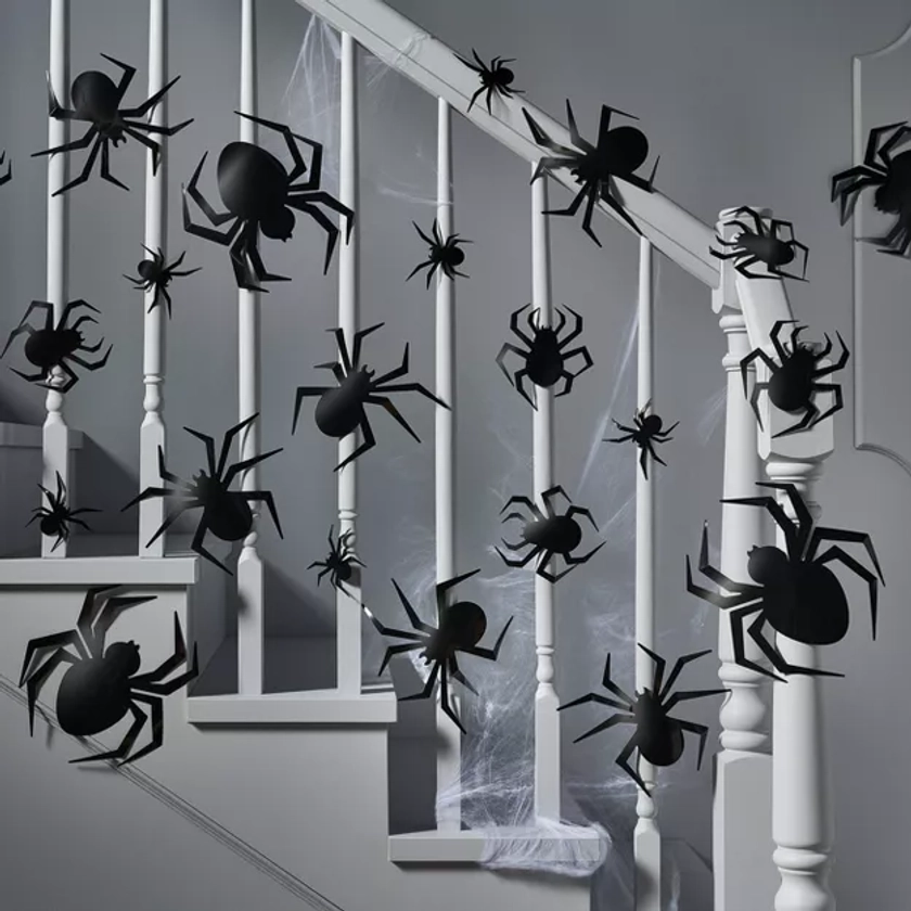 30ct Halloween Decor Kit Spiders - Hyde & EEK! Boutique™: No Assembly