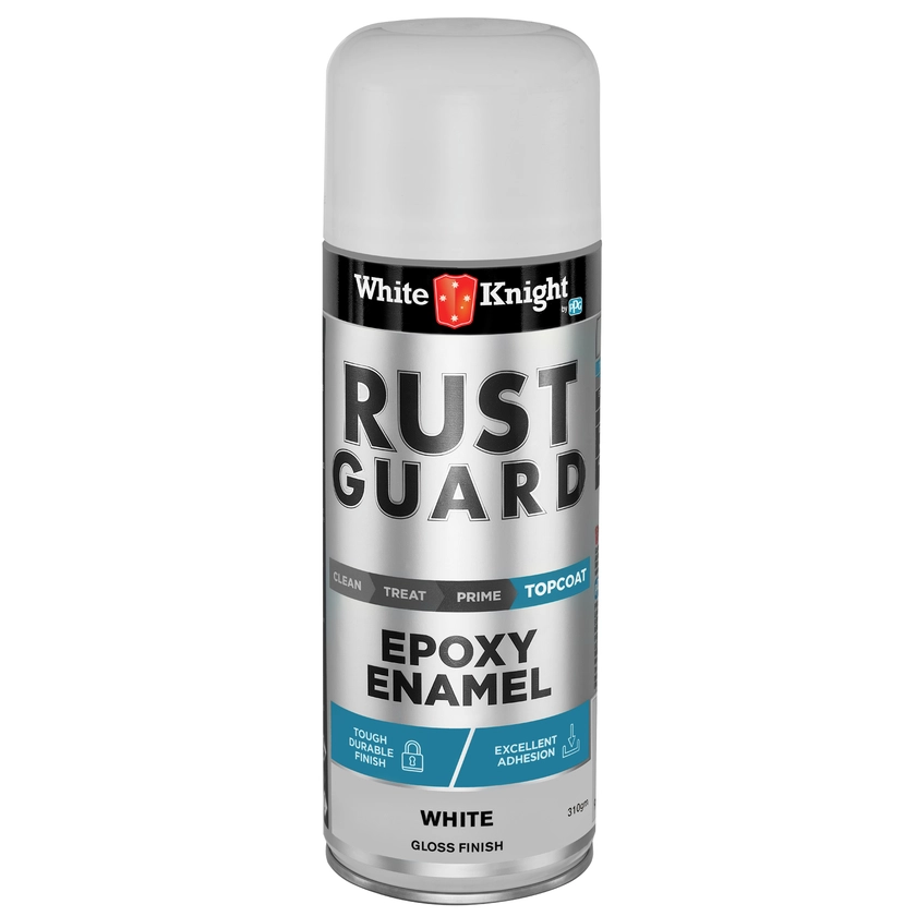 White Knight 310g White Gloss Rust Guard Epoxy Enamel Spray Paint