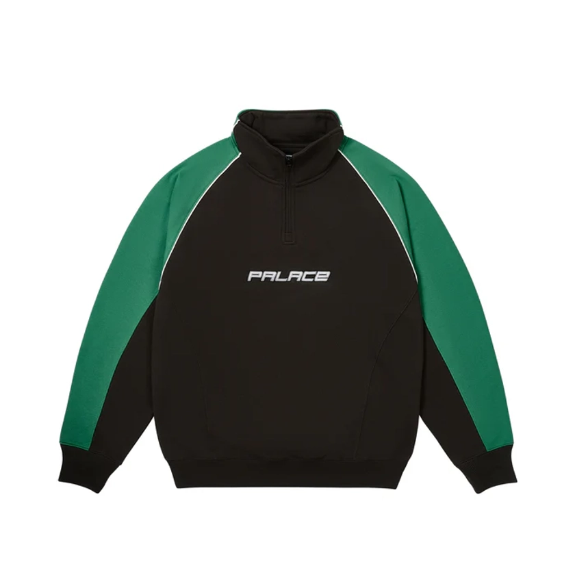 PALSTAR 1/4 ZIP BLACK | PALACE SKATEBOARDS