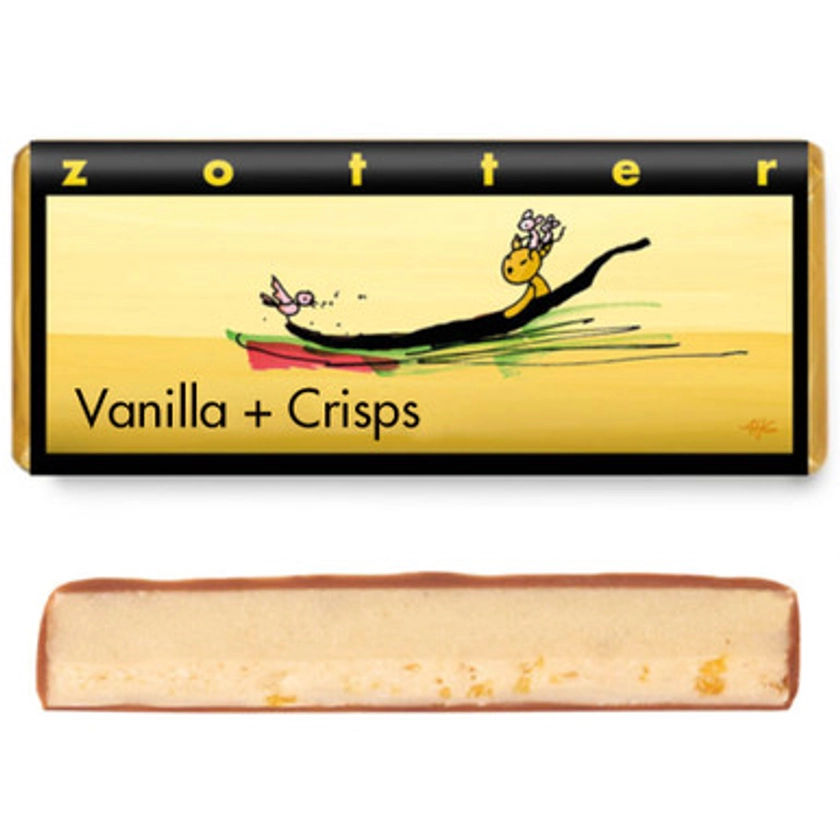 Zotter Vanilla + Almond Crisps 70g