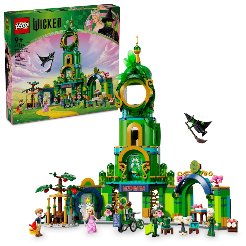 LEGO Wicked Welcome to Emerald City Collectible Set, Halloween Toy, Playset Includes Mini Dolls, 75684