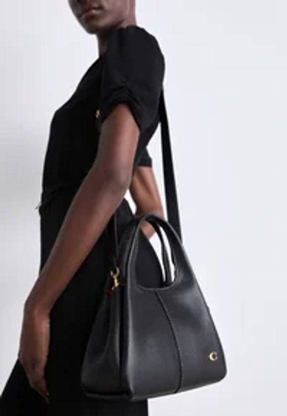 Coach POLISHED PEBBLE LANA SHOULDER BAG - Handtas - b4/black/zwart - Zalando.be