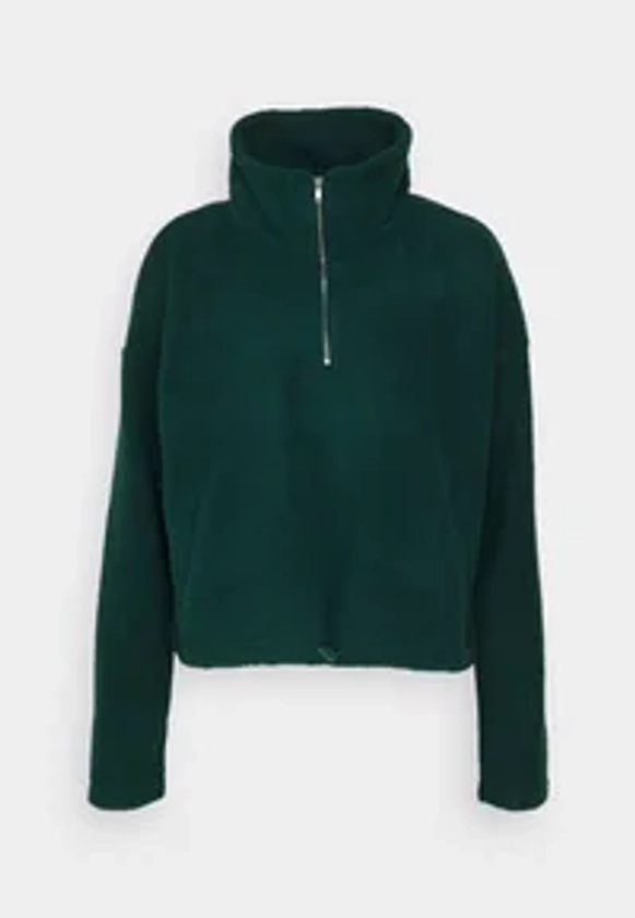 Noisy May NMCOZY LEA ZIPPER - Sweat polaire - ponderosa pine/vert foncé - ZALANDO.FR