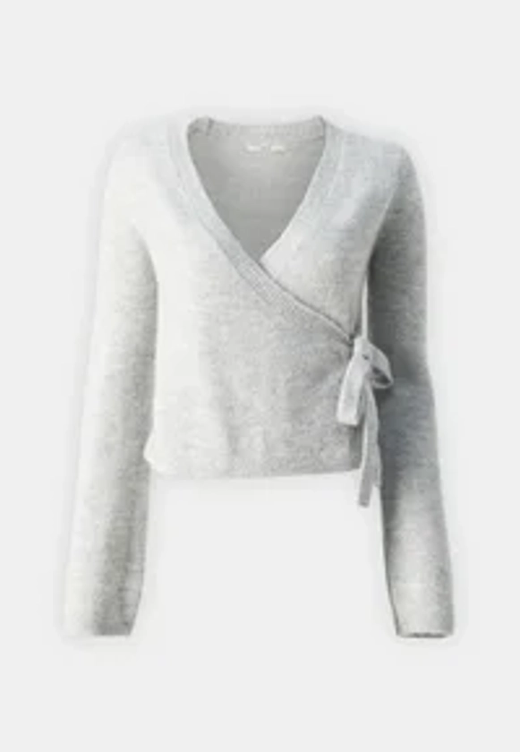 Gina Tricot WRAP - Cardigan - grey - Zalando