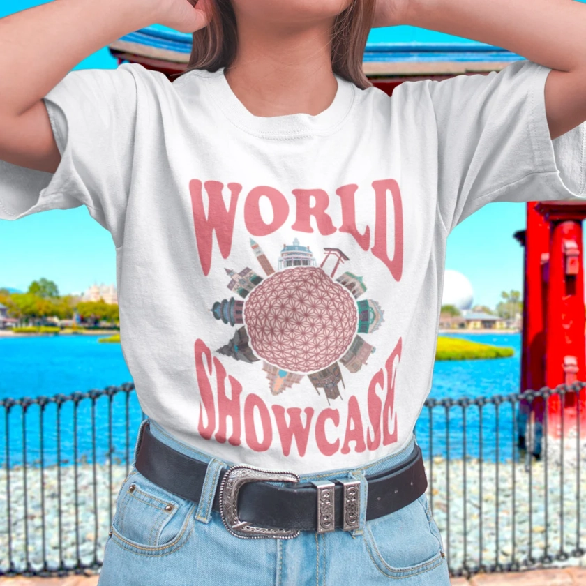 Epcot's World Showcase 70's Style T-shirt - Etsy