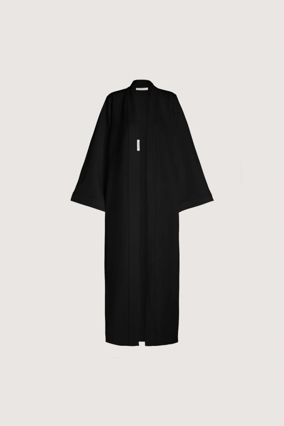 Essential Abaya - Short | Deep Black