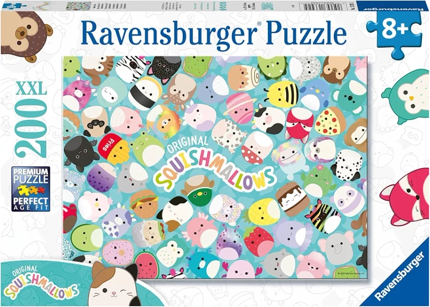 Ravensburger 13392 2D Puzzle Squishmallows Squismallows Jigsaw Kids Age 8 Years Up-200 Pieces XXL, Multicoloured