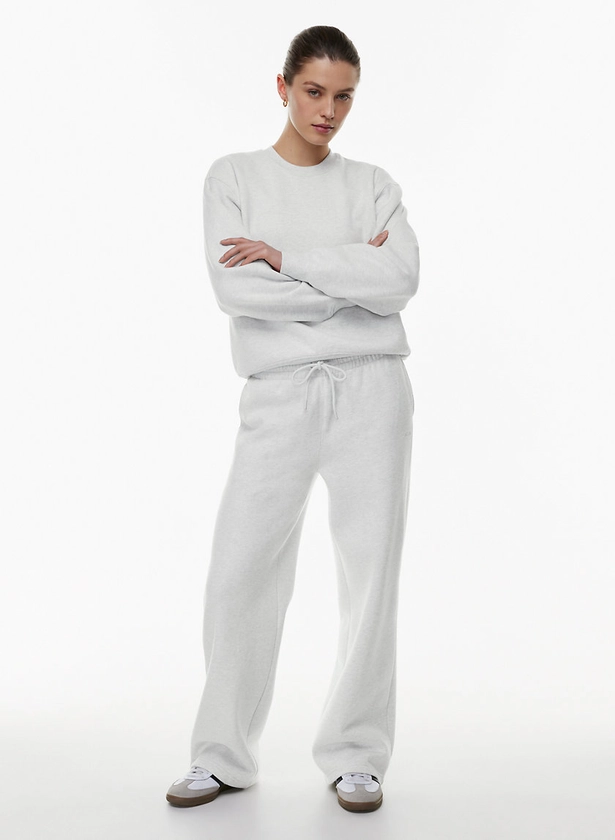 COZY FLEECE BOYFRIEND BASIC WIDE SWEATPANT