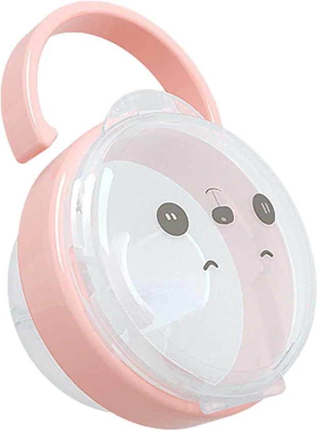 Twinkling Boîte À Sucette pour Bébés, De Rangement Portable, Mignon Tétine avec PoignéE, sans BPA Étanche La Poussière - Peut Être Accroché Sûr Et Fiable Non Toxique, Rose : Amazon.fr: Bébé et Puériculture