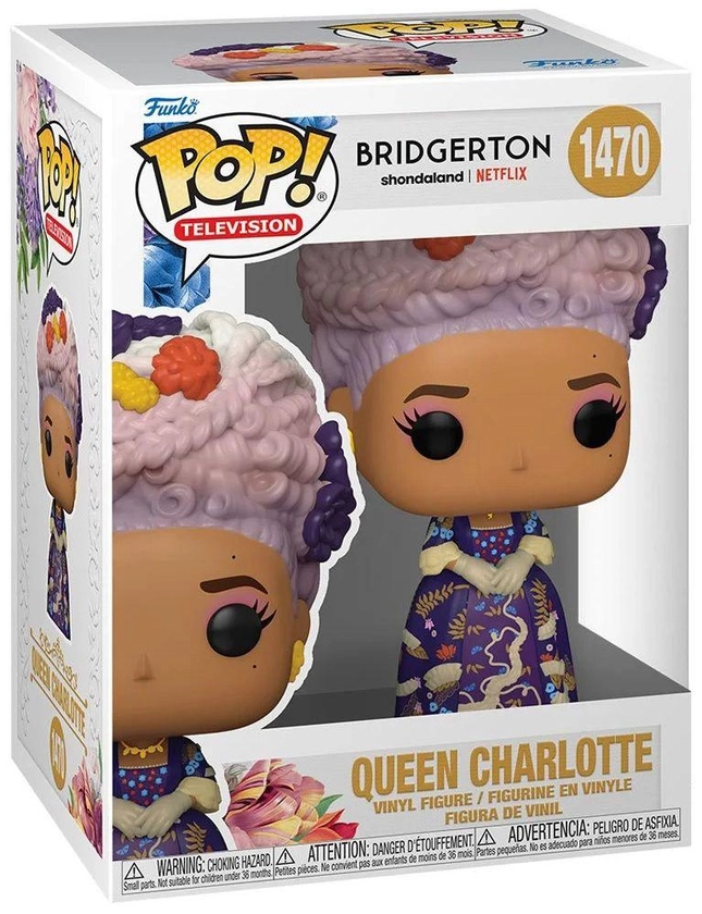 Figurine Funko Pop - Bridgerton n°1470 - La Reine Charlotte (72206) | Rakuten