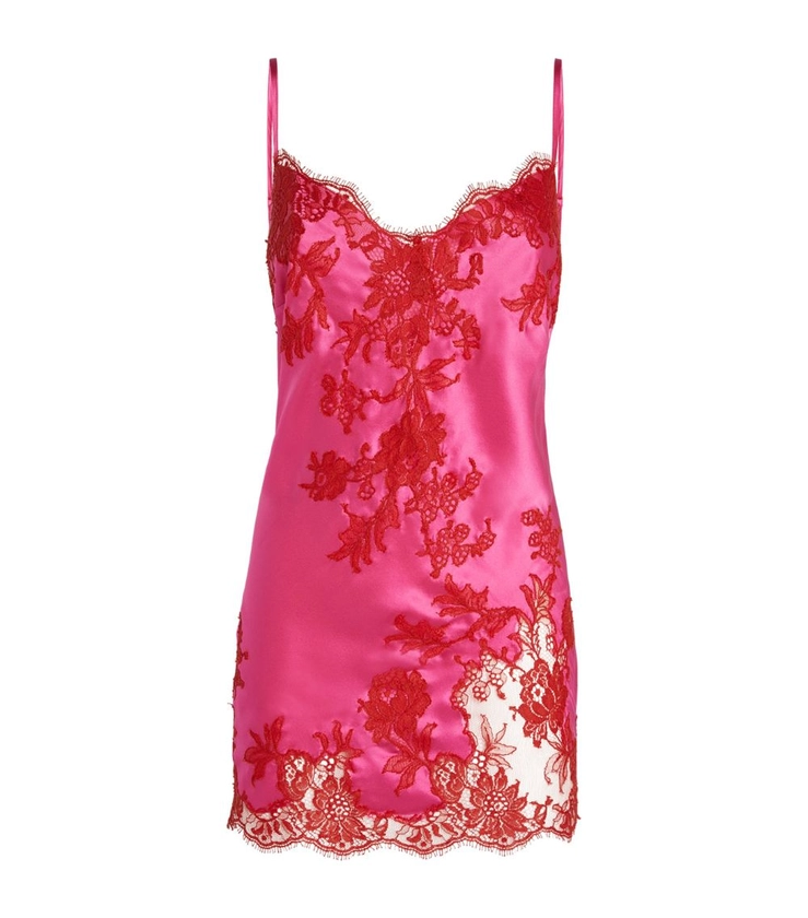 Womens Marjolaine pink Silk Lace-Trim Nightdress | Harrods # {CountryCode} 