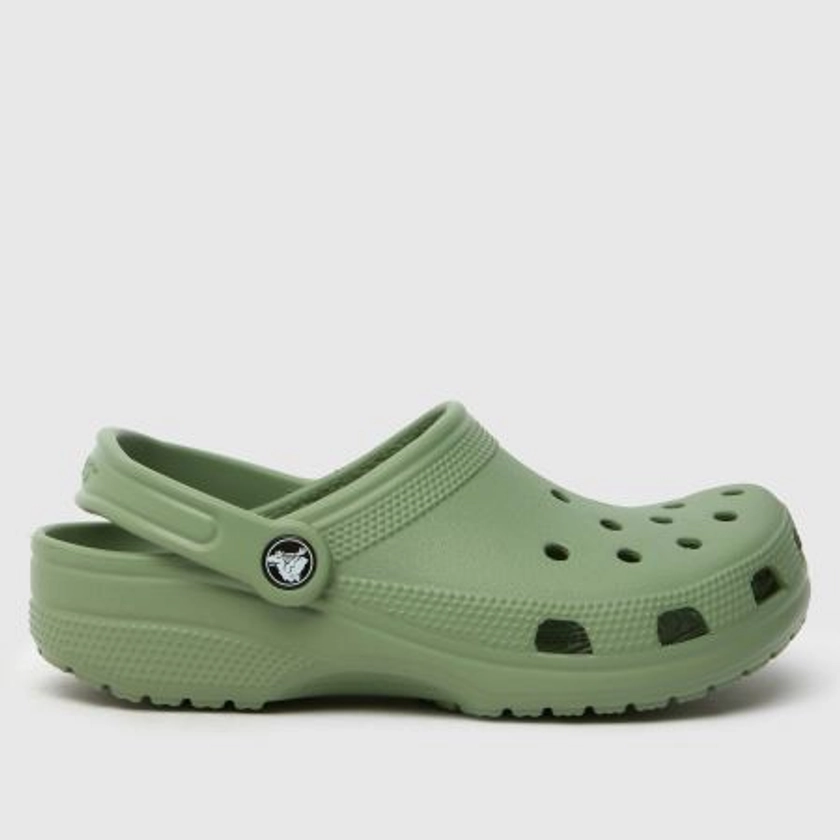 Womens Green Crocs Classic Clog Sandals | schuh