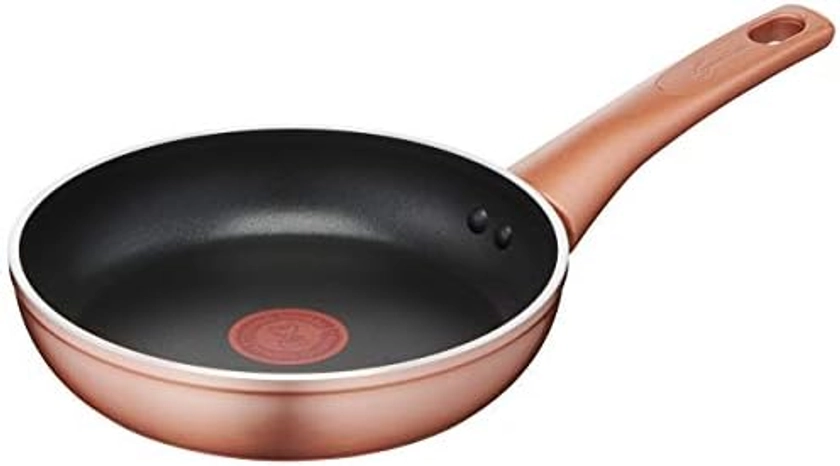 Lagostina Copper Frying Pan, Copper Effect Exterior, Non-Stick Aluminium, Diameter 20 cm, Black : Amazon.com.be: Home & Kitchen