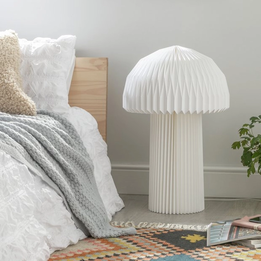 Buy Habitat Origami Mushroom Floor Lamp - White | Floor lamps | Argos