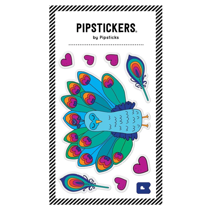 Puffy Peacock Sticker