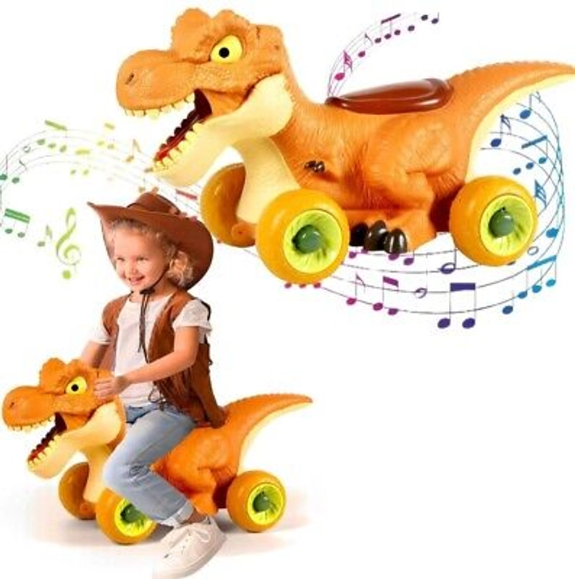 1.5FT Toddler Ride On Toy, Kids Singing & Music T-Rex Dinosaur Boys Riding Toys | eBay