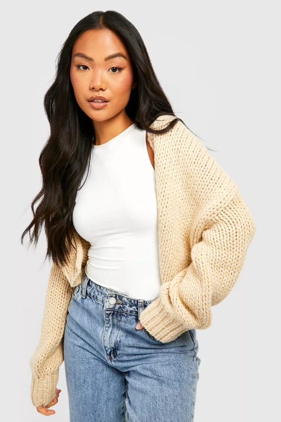 Petite Premium Chunky Knit Cardigan