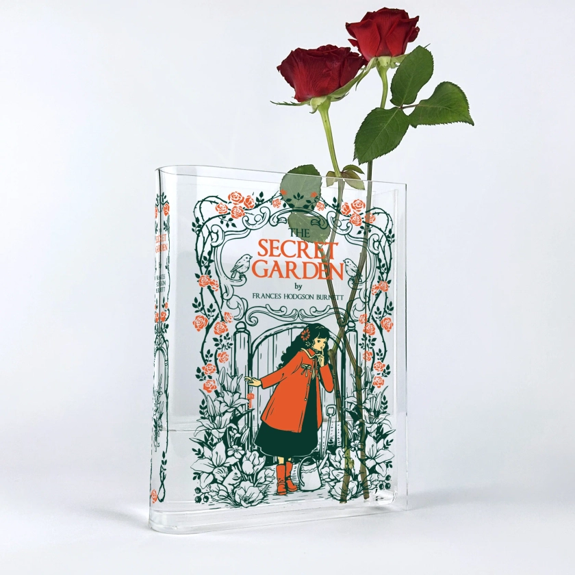 The Secret Garden Acrylic Book Vase