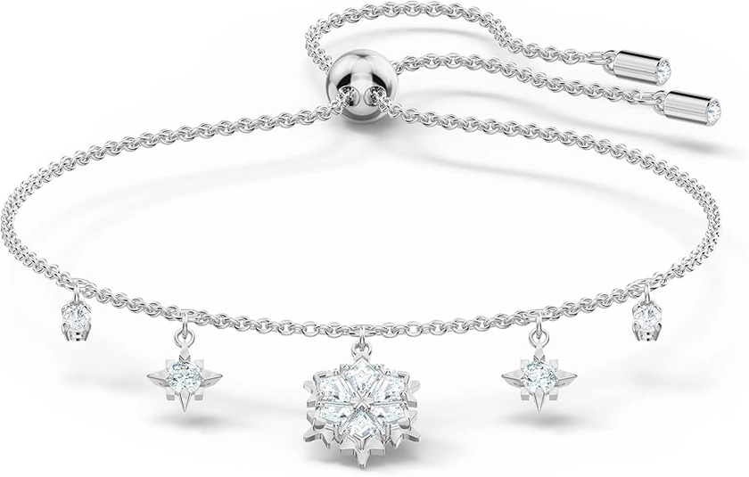 Swarovski Magic Armband, Schneeflocke, Weiss, Rhodiniert : Amazon.de: Fashion