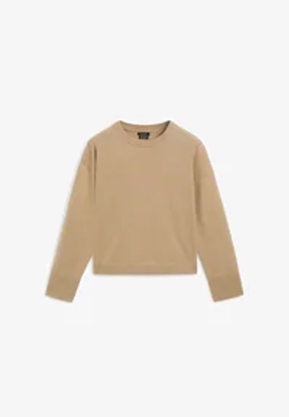 ROUND-NECK - Pullover - camel