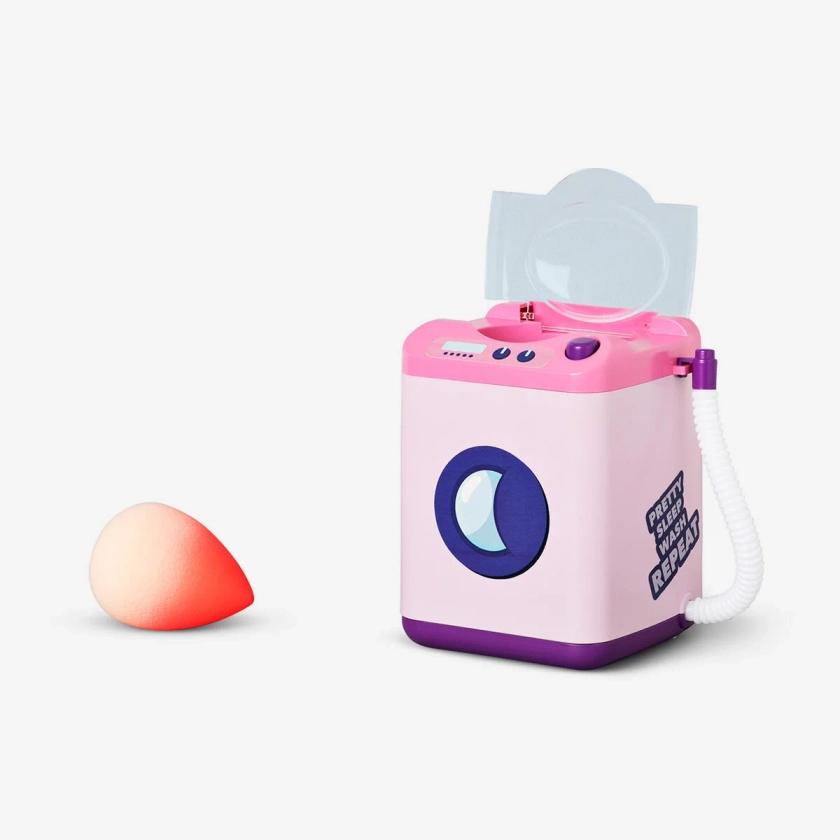 Pink Blender Sponge Cleaning Washing Machine - Effortless Hygiene