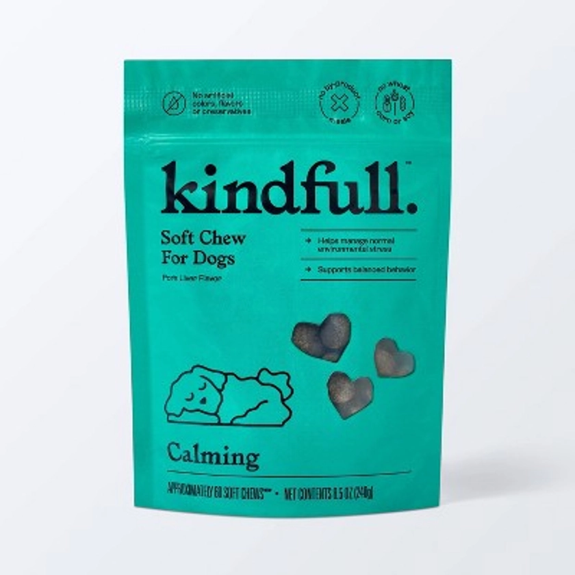 Calming Soft Chews for Dogs - Pork Flavor - 60ct - Kindfull™