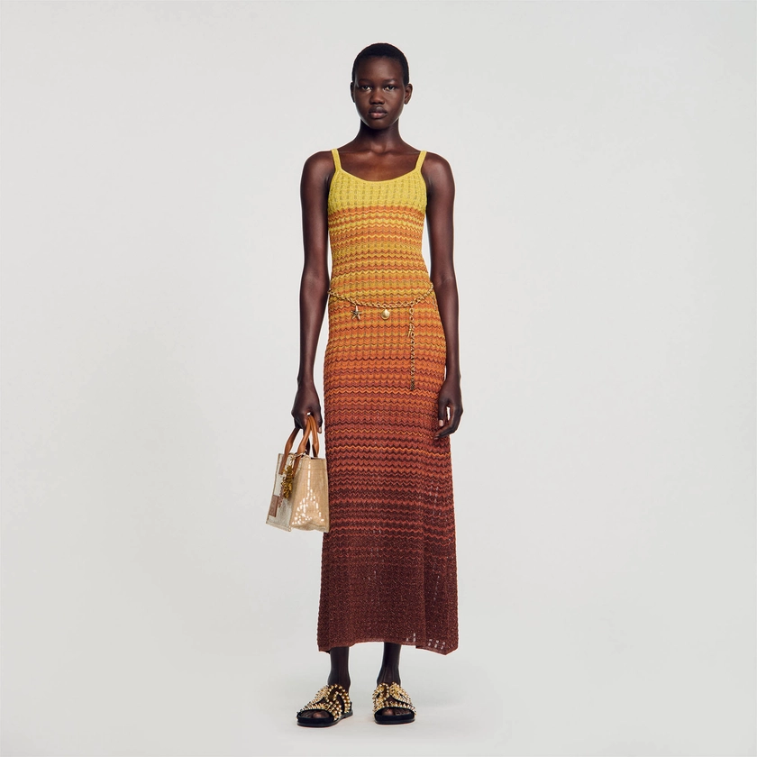 Knit maxi dress | Sandro RE