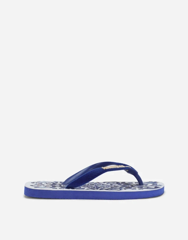 Dolce&Gabbana x Havaianas Blu Mediterraneo Flip-Flops