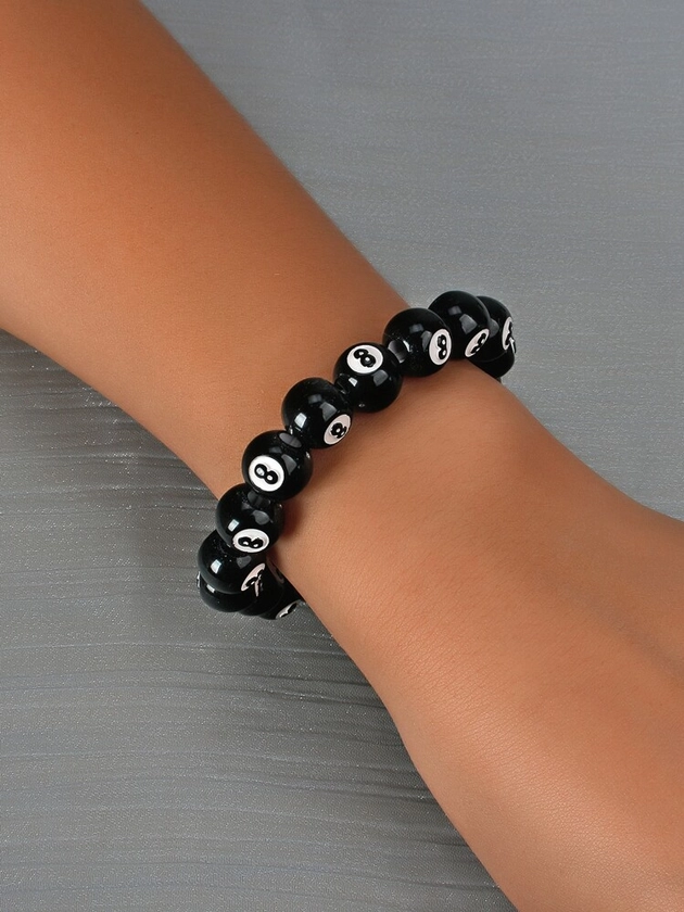 Number Design Beaded Bracelet