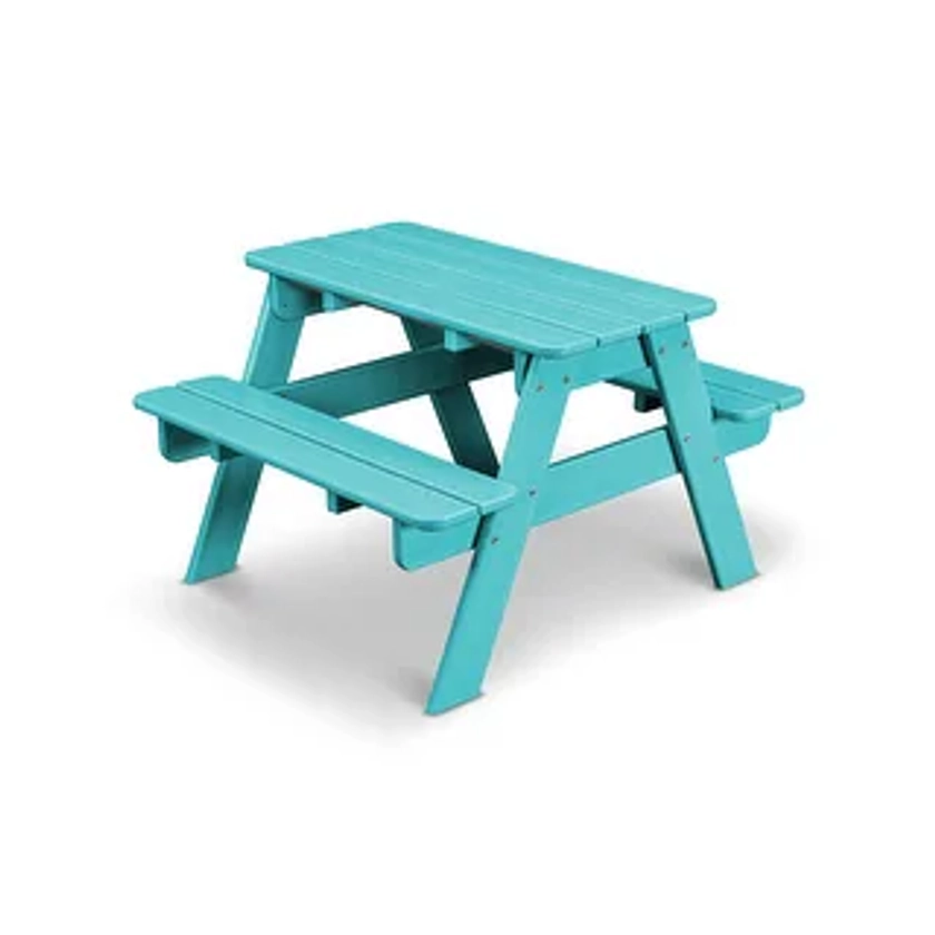 POLYWOOD Kids Outdoor Picnic Table | Overstock.com Shopping - The Best Deals on Kids' Table & Chair Sets | 17941530