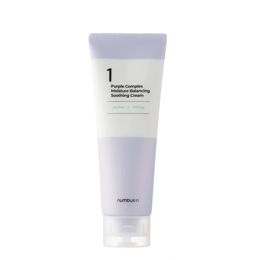 Numbuzin - No.1 - Purple Complex Moisture Balancing Soothing Cream - Vyrovnávající zklidňující krém - 100 ml